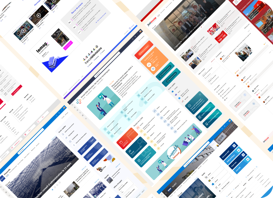 Mozaique de page d'accueil sharepoint online