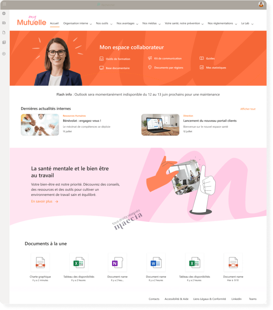 exemple SharePoint communication