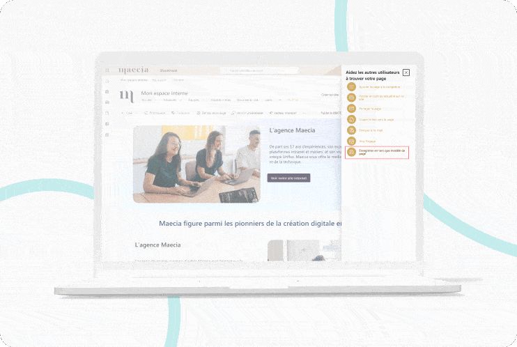 templates de contenus SharePoint
